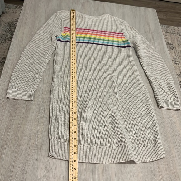 Girls NWT Rainbow Knit Sweater Dress SIZE 14 - Picture 5 of 7